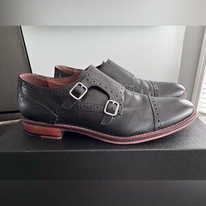 Johnston & Murphy Black Double Monk Strap Oxfords • Men’s 12 M